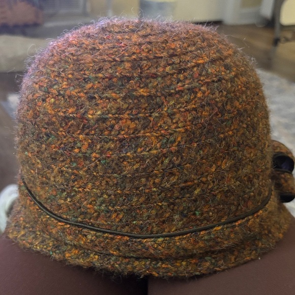 BETMAR NEW YORK HAT Weave Burnt Orange Brown Wool Blend Logo Design - Picture 12 of 12